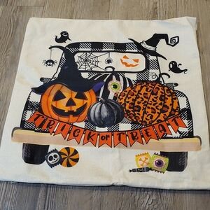 Set of 2 Halloween Trick or Treat Pillow Covers